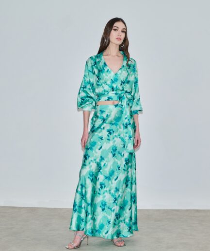 Alyssa Skirt - Emerald Flowers Mix & Match