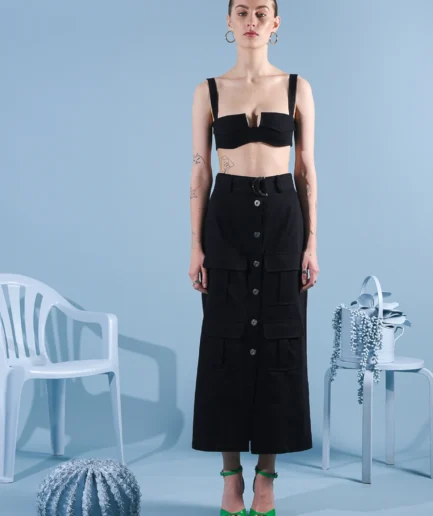 How You Doin'? Skirt - Black Arpyes