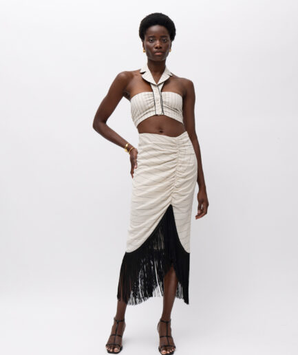 Flores Skirt - Beige Mallory The Label