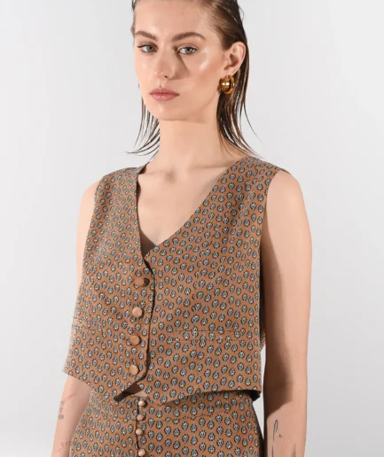 Marissa Vest - Brown Arpyes
