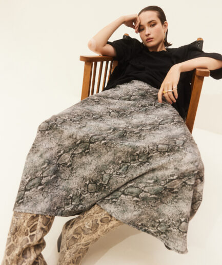 Rosemary Skirt - Grey Hemithea