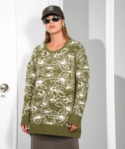 Bloom Jumper Khaki Arpyes