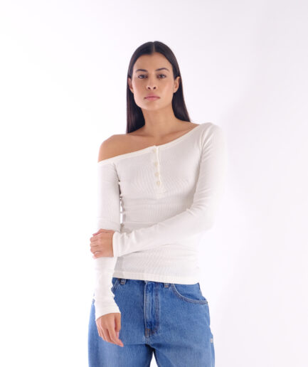Elina Off-White Blouse - Salt & Pepper Jeans Co.