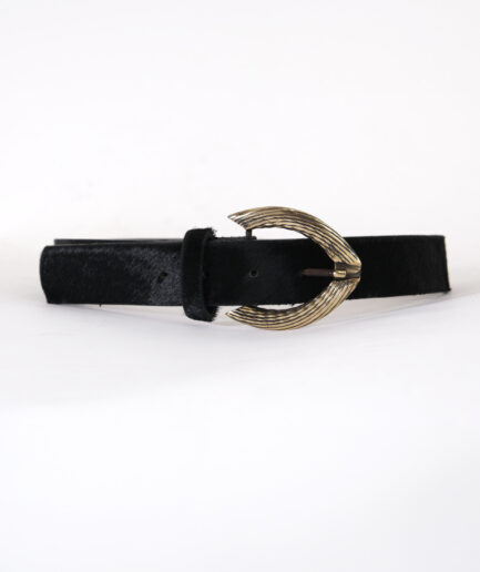 Christy Black Pony Belt - Salt & Pepper Jeans Co.