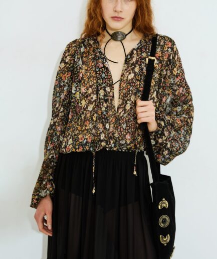 Sabrina Ruffly Top - Floral Dolce Domenica