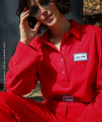 Poly Sweater - Red EAFTE