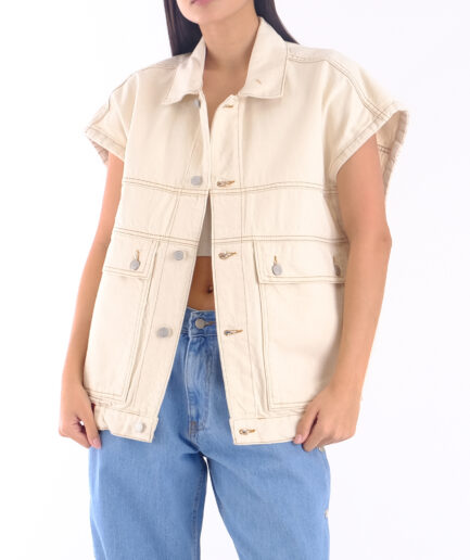 Madelyn Cream Sleeveless - Salt & Pepper Jeans Co.