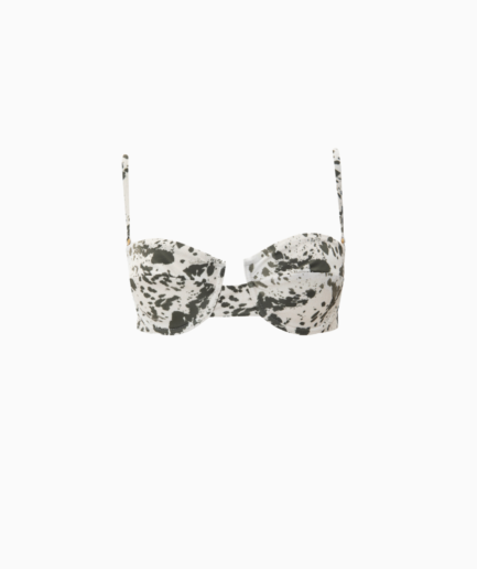 Animal Print Underwire Bikini Top Vassia Kostara
