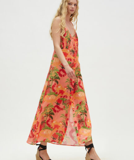 Seattle Dress - Coral Hemithea