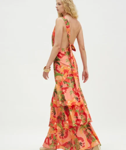 Samer Dress- Coral Hemithea