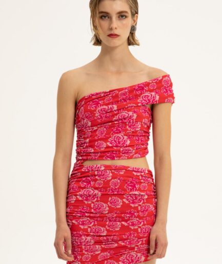 Ruby Ruched Mini Dress Vassia Kostara