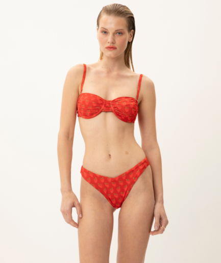 Fraise Kiss Low Cut Bikini Bottoms Vassia Kostara