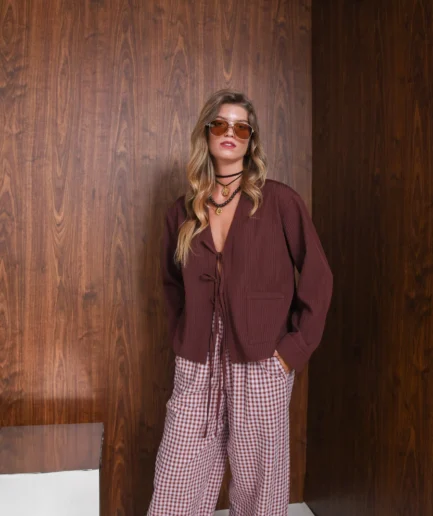 Solo Blouse - Bordeaux Arpyes