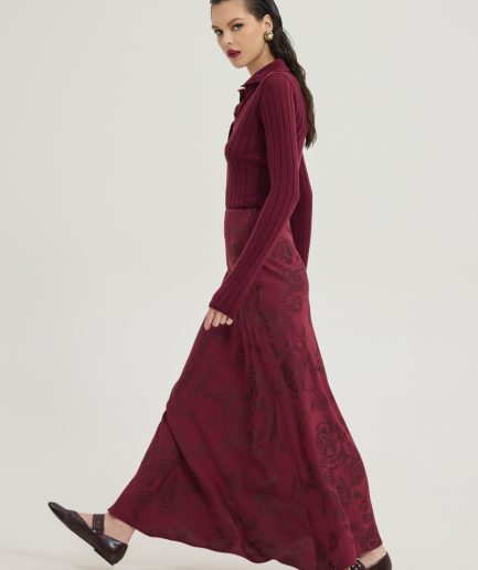 Rosemary Skirt - Bordeaux Hemithea