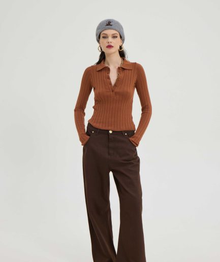 Bafalo Denim Pants - Brown Hemithea