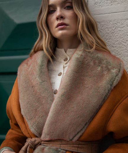 Edgar Coat - Suede Faux Fur Nidodileda