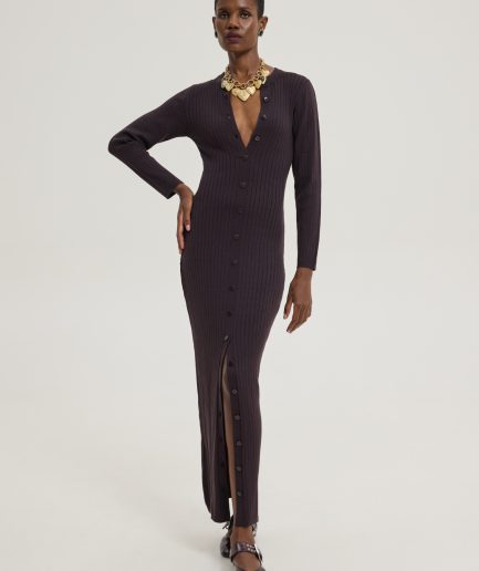Punch Dress - Dark Brown Hemithea