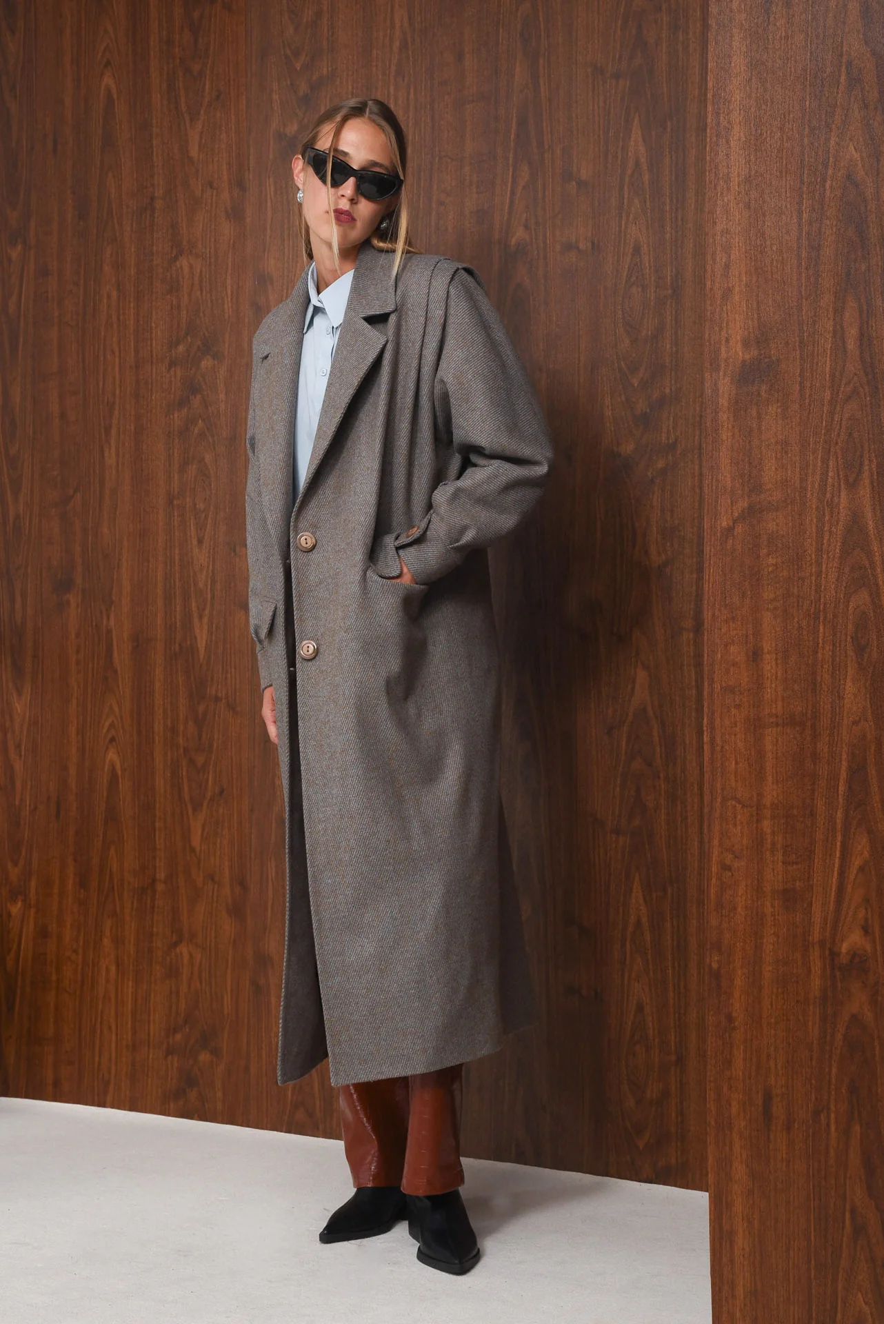 Decide Coat Greige Arpyes - COTTONCANDY BOUTIQUE