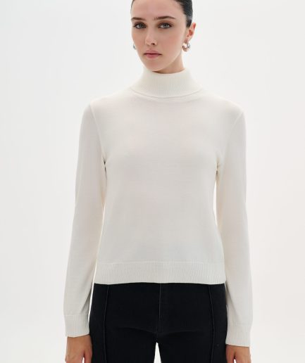 Combos 059 Blouse Turtleneck Basic - Ecru Combos