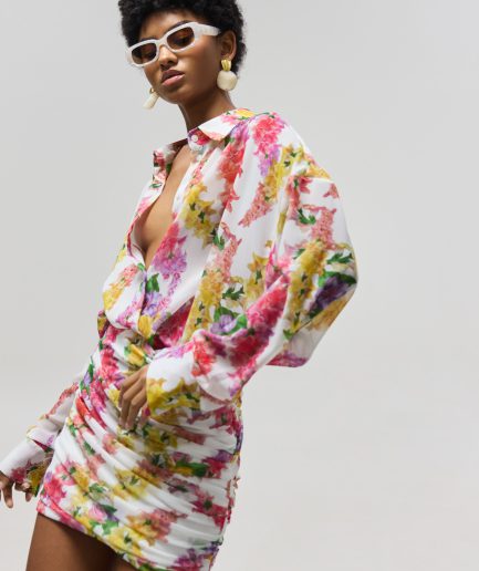 Heather Shirt - Dragon Flower White Hemithea