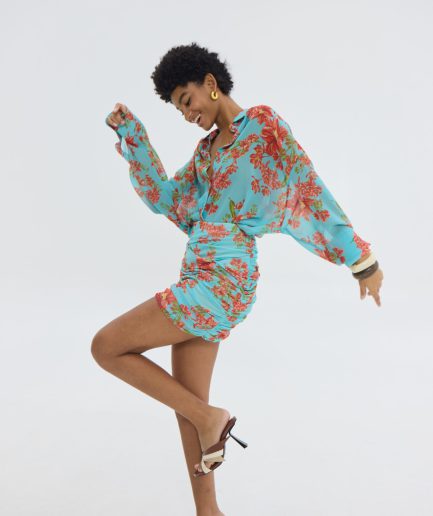 Aperol Skirt - Aqua Hemithea