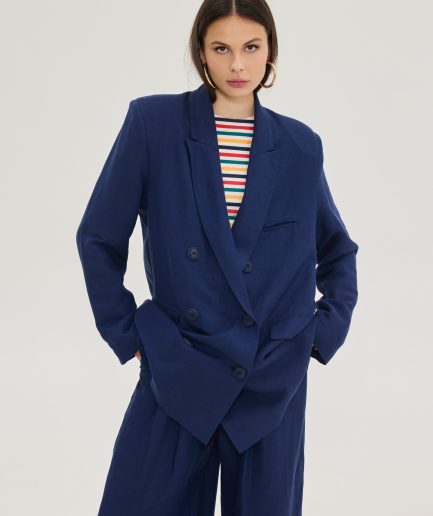 Nairobi Blazer - Dark Blue Hemithea