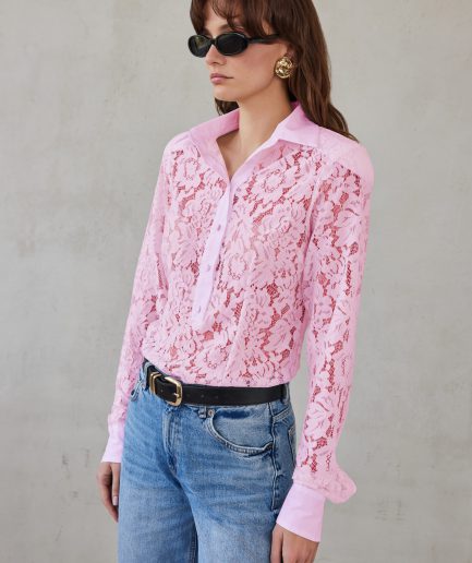 Ariadne Polo Shirt - Baby Pink Mix & Match