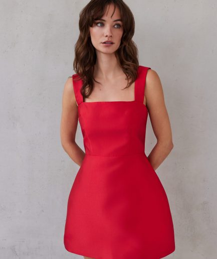 Vasiliki Mini Dress - Passion Red Mix & Match