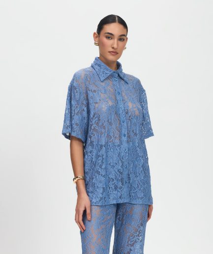 Leticia Shirt - Dusty Blue HAALS