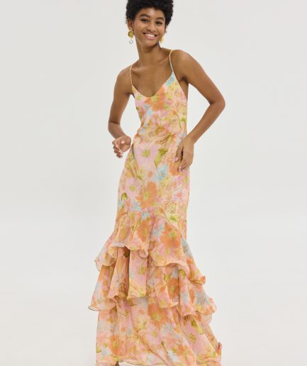 Olsi Dress - Peach Hemithea