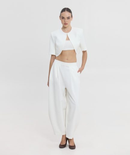 Phoibe Ballon Pants - Off-White SunSetGo.
