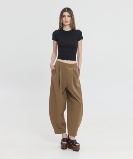 Phoibe Ballon Pants - Brown SunSetGo.