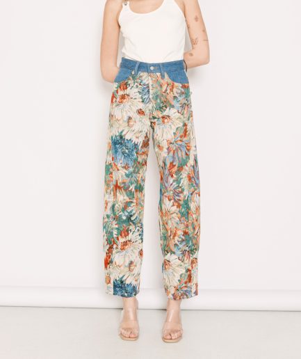Gwen Indigo Flowers - Salt & Pepper Jeans Co.