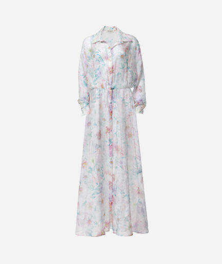 Floral Chemisier Maxi Dress Vassia Kostara