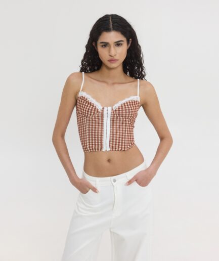 Fiona Corset - Plaid SunSetGo.