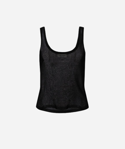 Black Knit Tank Top Vassia Kostara