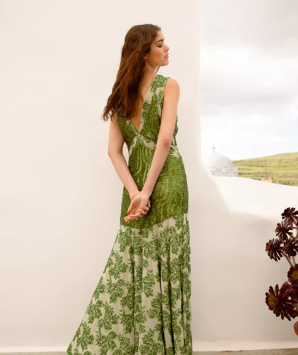 Damaris Dress - Green Nidodileda