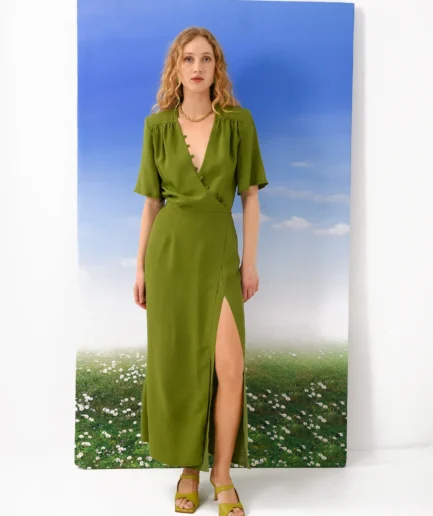 Long Island Dress - Green Arpyes