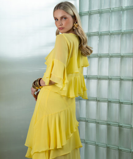 Chloe Dress - Yellow Melika