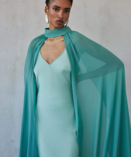 Turtleneck Cape - Mint Mix & Match