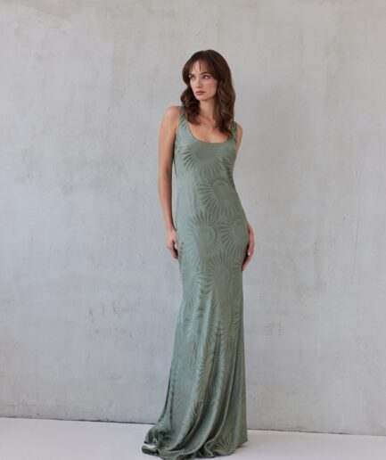 Emeline Dress - Olive Mix & Match