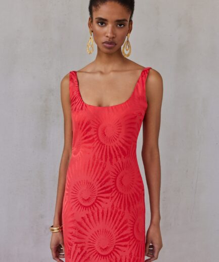 Emeline Dress - Coral Mix & Match