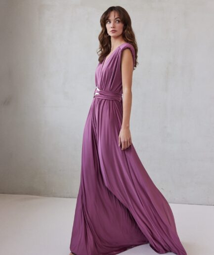 Anabelle Dress - Dusty Pink Mix & Match